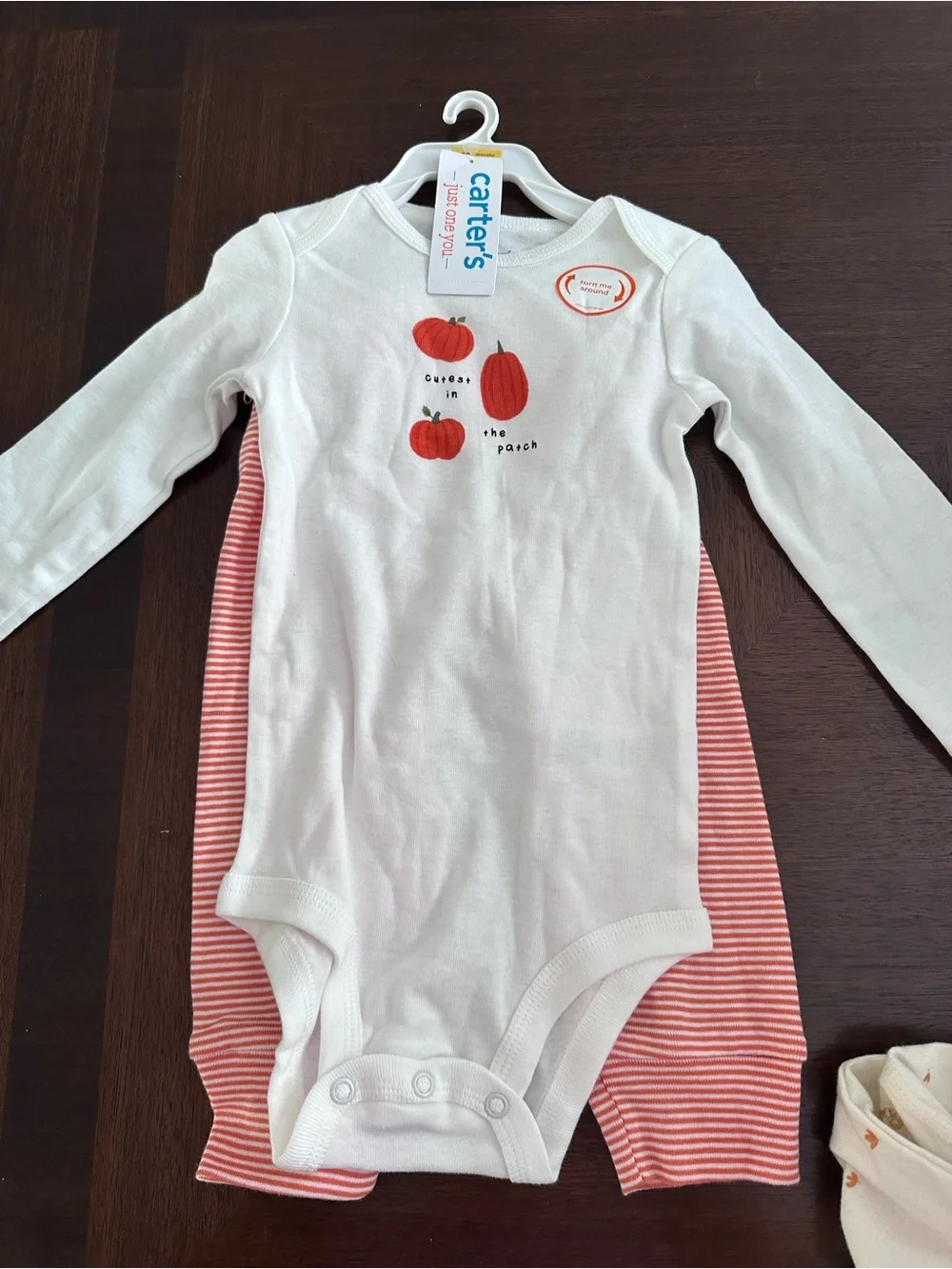 Carter's Fall Long-Sleeve Pumpkin two piece set Cutest in the Patch Halloween